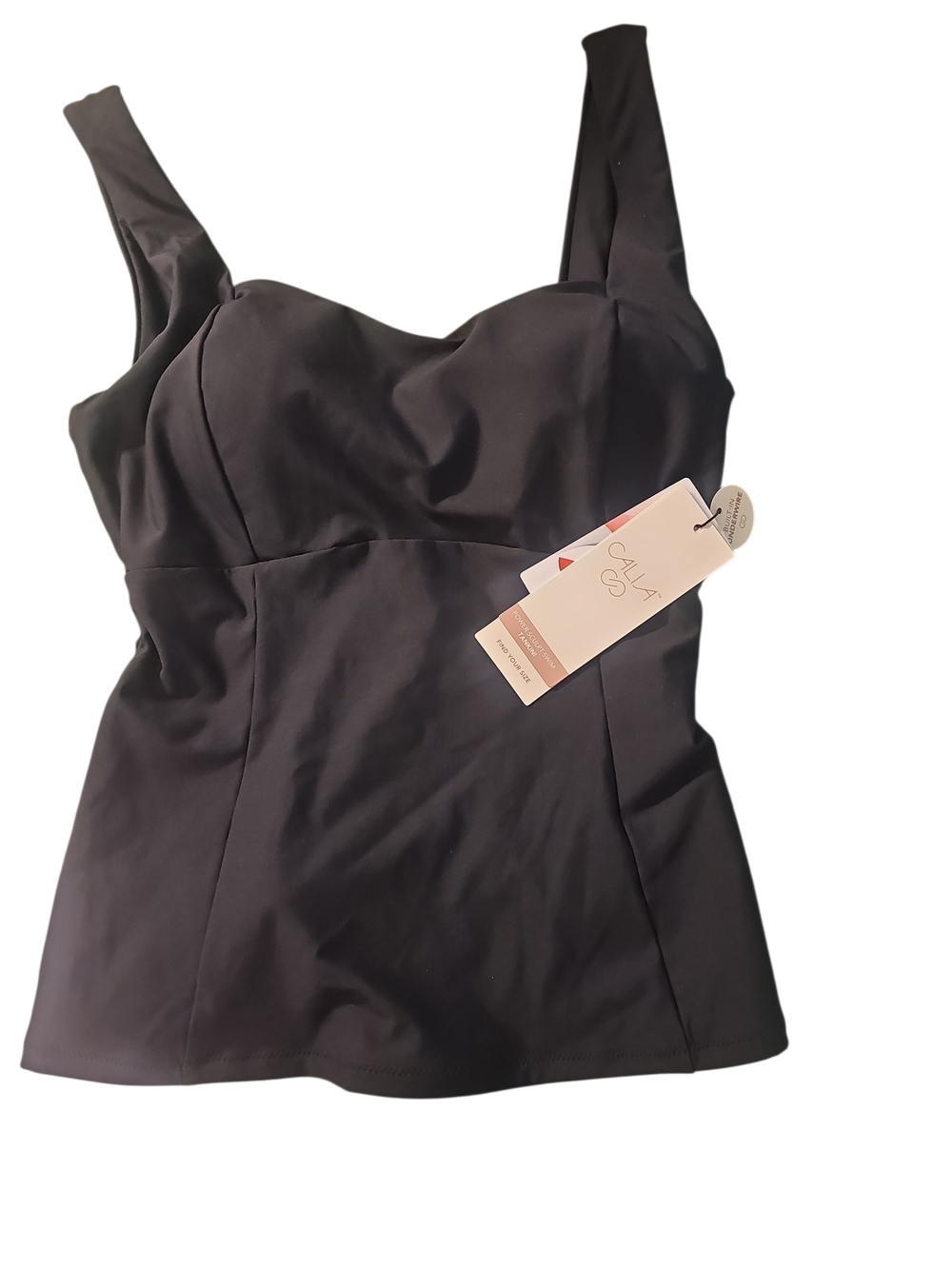 CALIA by Carrie Underwood Black Women’s Swim Tankini Top
